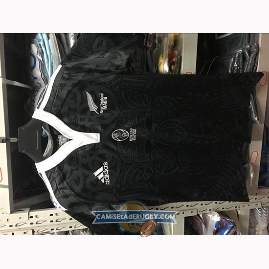 Camiseta Nueva Zelandia All Blacks Maori Rugby 100th Conmemorative